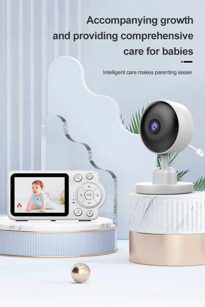 Damini 720p HD baby monitor IR night vision breastfeeding reminder temperature detection lullaby 2.4G wireless connection - ZOOMNSTORE