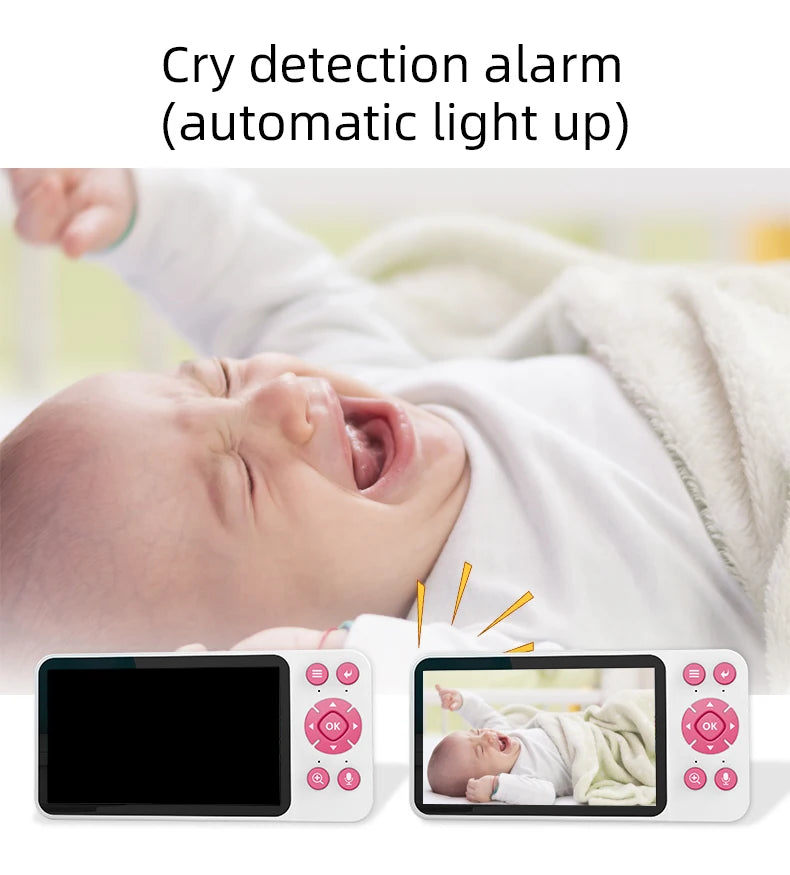 DANMINI 5 "TuyaAPP Baby Monitor Security Protection Wireless PTZ Surveillance Camera with Infrared Night Vision Motion Detection - ZOOMNSTORE