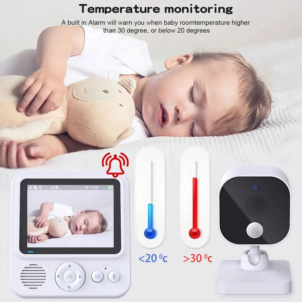 Cdycam ABM900 2.8 Inch Baby Monitor Surveillance Video Baby Camera Security Protection Two Way Audio Night Vision Cam Babysitte - ZOOMNSTORE