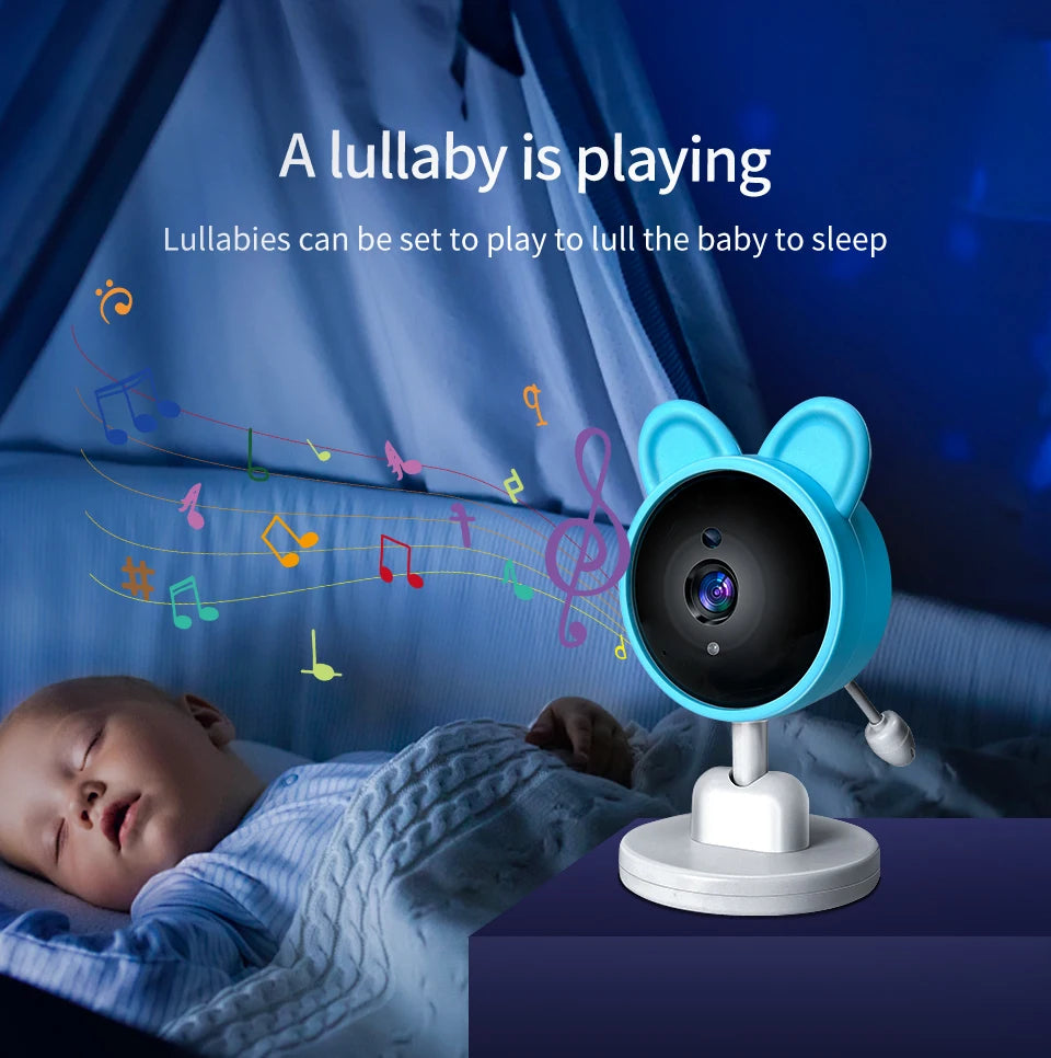 Baby monitor two-way audio voice intercom infrared night vision baby camera with monitor video surveillance security protection - ZOOMNSTORE