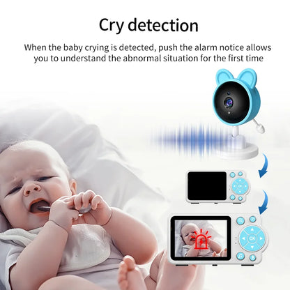 Baby Care Infrared Night Vision Breastfeeding Reminder Temperature Detection Lullaby Wireless Connection Video Surveillance - ZOOMNSTORE