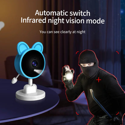Baby Care Infrared Night Vision Breastfeeding Reminder Temperature Detection Lullaby Wireless Connection Video Surveillance - ZOOMNSTORE