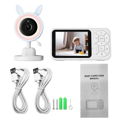 DANMINI new 3.5 "RGB night light baby monitor with night vision temperature detection voice intercom baby nanny security camera - ZOOMNSTORE