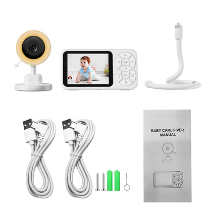 DANMINI new 3.5 "RGB night light baby monitor with night vision temperature detection voice intercom baby nanny security camera - ZOOMNSTORE