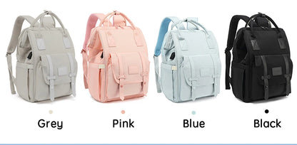 PANGDUBE Baby Nappy Bag with 2pcs Stroller Hooks Mummy Bag Backpack Waterproof Outdoor Travel Mommy Maternity Bag for Baby Stuff - ZOOMNSTORE