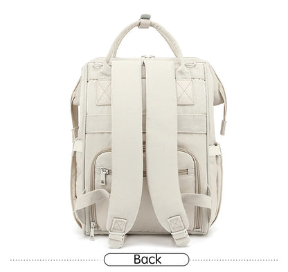 PANGDUBE Baby Nappy Bag with 2pcs Stroller Hooks Mummy Bag Backpack Waterproof Outdoor Travel Mommy Maternity Bag for Baby Stuff - ZOOMNSTORE