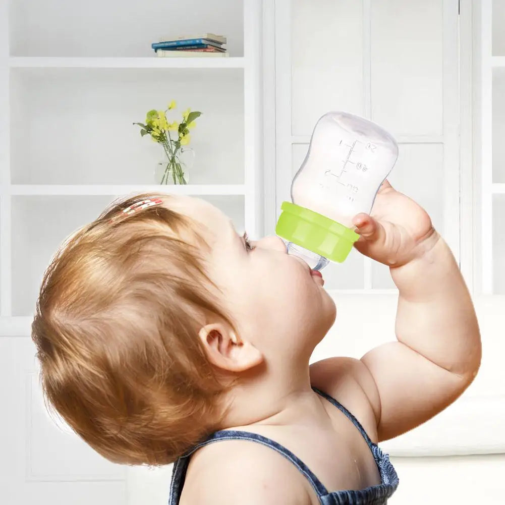 60ML Baby Newborn Mini Portable Feeding Nursing Bottle BPA Free Safe Infant Nursing Nipple Care Feeder Fruit Juice Milk Bottles - ZOOMNSTORE