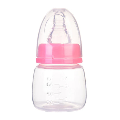 60ML Baby Newborn Mini Portable Feeding Nursing Bottle BPA Free Safe Infant Nursing Nipple Care Feeder Fruit Juice Milk Bottles - ZOOMNSTORE
