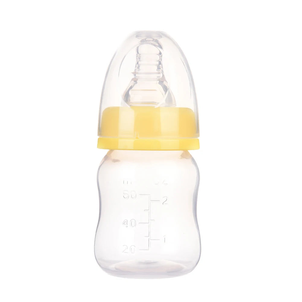 60ML Baby Newborn Mini Portable Feeding Nursing Bottle BPA Free Safe Infant Nursing Nipple Care Feeder Fruit Juice Milk Bottles - ZOOMNSTORE