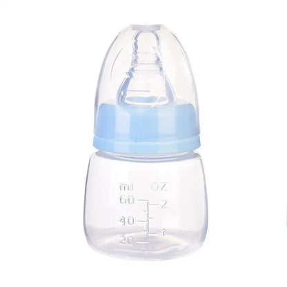 60ML Baby Newborn Mini Portable Feeding Nursing Bottle BPA Free Safe Infant Nursing Nipple Care Feeder Fruit Juice Milk Bottles - ZOOMNSTORE