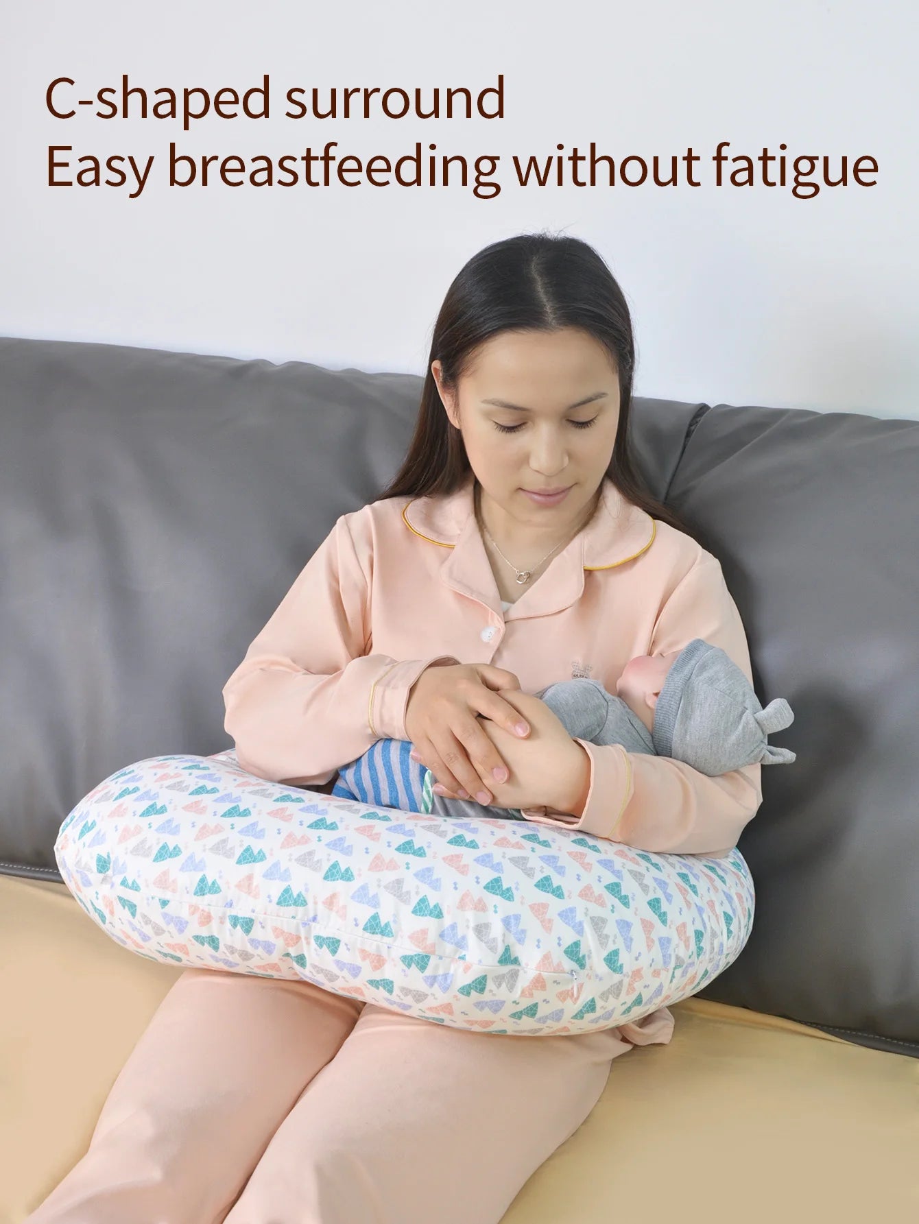 Baby Nursing Pillow for Breastfeeding Mothers Maternity Feeding Pillow Newborn Breastfeeding Cushion for Period Lactation - ZOOMNSTORE