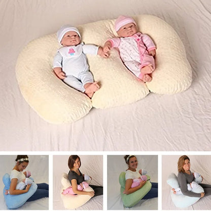 Baby Pillow Multi Functional Nursing Pillow Baby Pillow Anti Overflow and Anti Spitting Pillow Cushion for Newborns Feeding Bed - ZOOMNSTORE