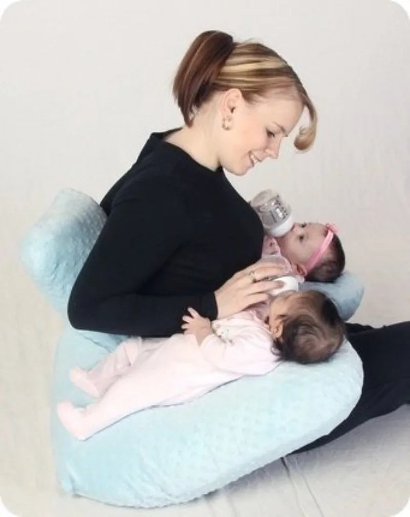 Baby Pillow Multi Functional Nursing Pillow Baby Pillow Anti Overflow and Anti Spitting Pillow Cushion for Newborns Feeding Bed - ZOOMNSTORE