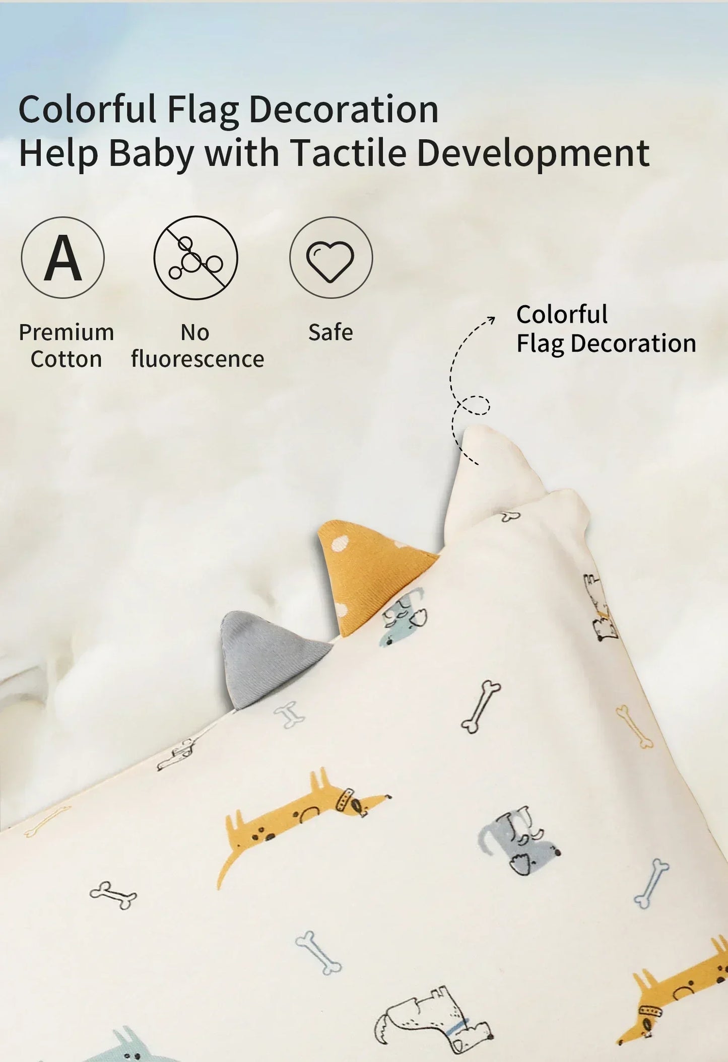 INSULAR Baby Arm Pillow Infant Feeding Pad Kid Soft Nursing Head Cushion Thickened Nursing Pillow Pure Cotton Comfortable - ZOOMNSTORE