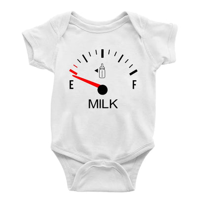 Baby Onesie - Minimalist Milk Print Newborn Romper 0-24 Months Infant Jumpsuit - ZOOMNSTORE