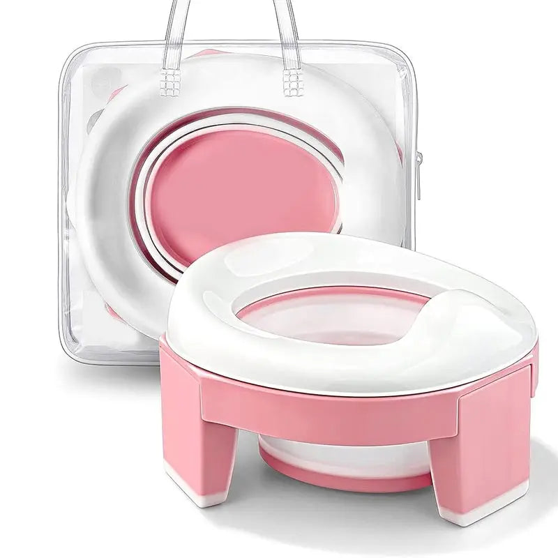 Baby Potty Seat Foldable Travel Potty - Portable Toddler Toilet Trainer With Bag - ZOOMNSTORE