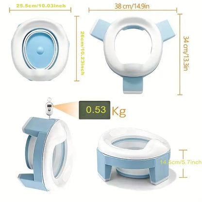 Baby Potty Seat Foldable Travel Potty - Portable Toddler Toilet Trainer With Bag - ZOOMNSTORE