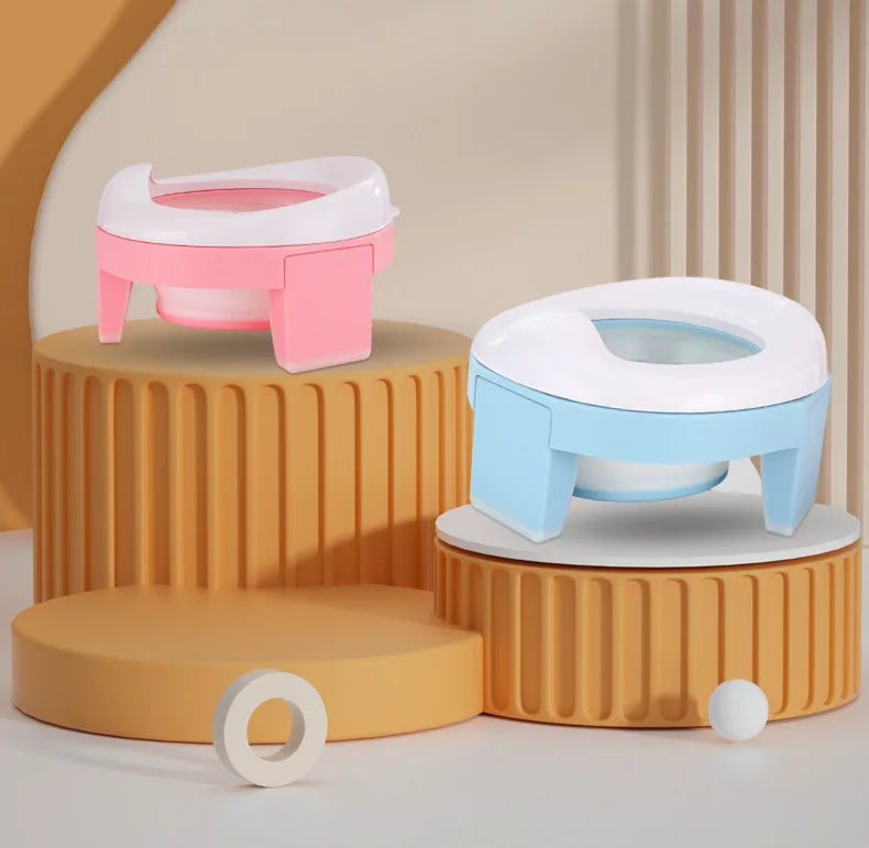 Baby Potty Seat Foldable Travel Potty - Portable Toddler Toilet Trainer With Bag - ZOOMNSTORE