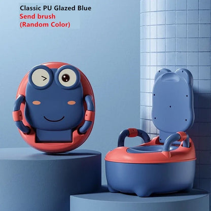 Baby Potty Seat - Portable Cartoon Frog Potty Training Aid | Unisex Toddler Toilet - ZOOMNSTORE