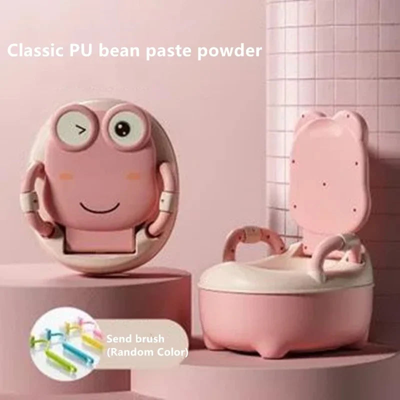 Baby Potty Seat - Portable Cartoon Frog Potty Training Aid | Unisex Toddler Toilet - ZOOMNSTORE
