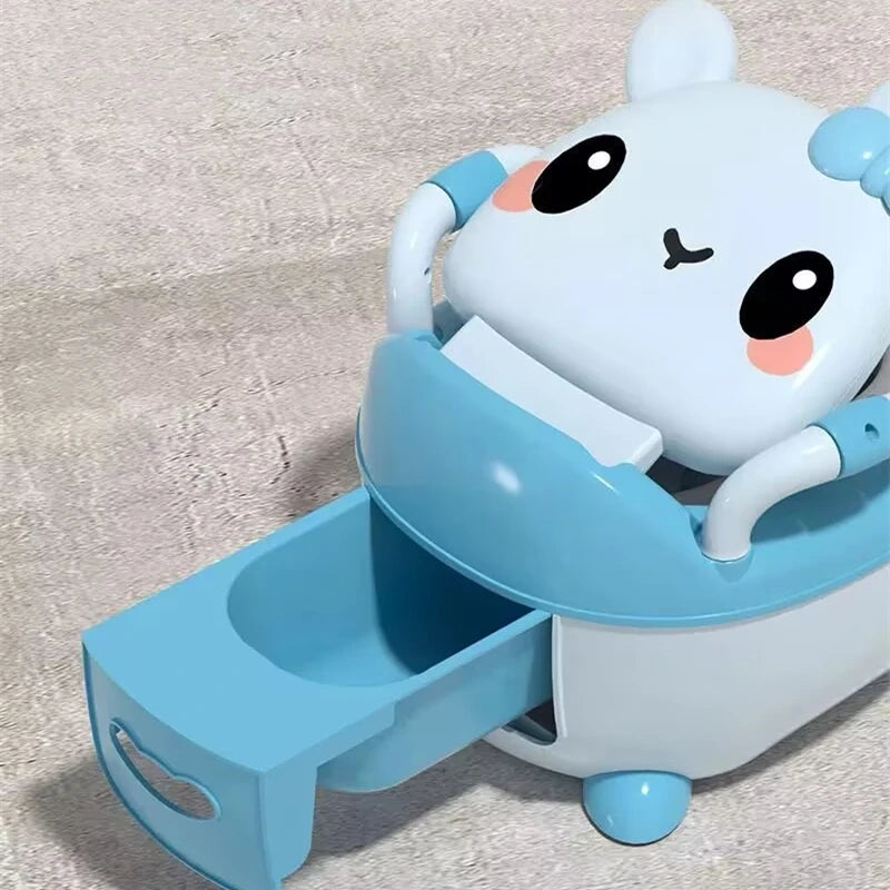 Baby Potty Seat - Portable Rabbit Toddler Toilet Trainer Stool for Kids - ZOOMNSTORE