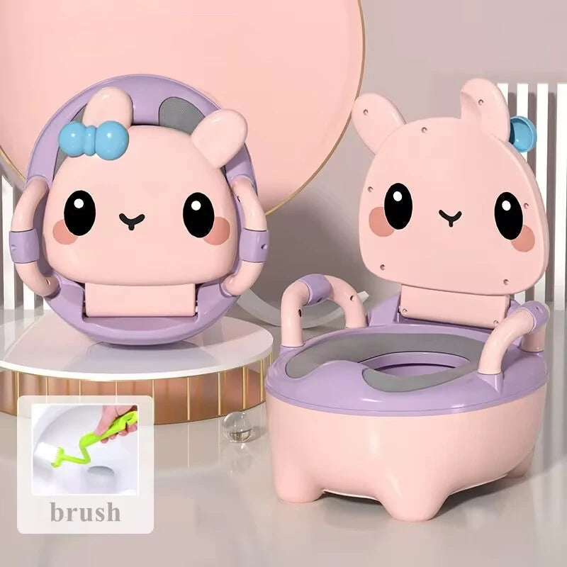 Baby Potty Seat - Portable Rabbit Toddler Toilet Trainer Stool for Kids - ZOOMNSTORE
