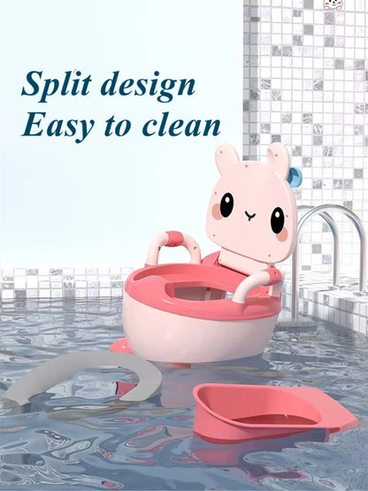 Baby Potty Seat - Portable Rabbit Toddler Toilet Trainer Stool for Kids - ZOOMNSTORE
