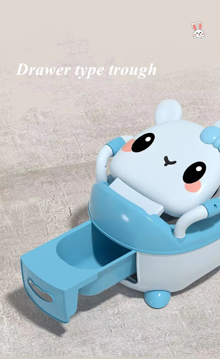 Baby Potty Seat - Portable Rabbit Toddler Toilet Trainer Stool for Kids - ZOOMNSTORE