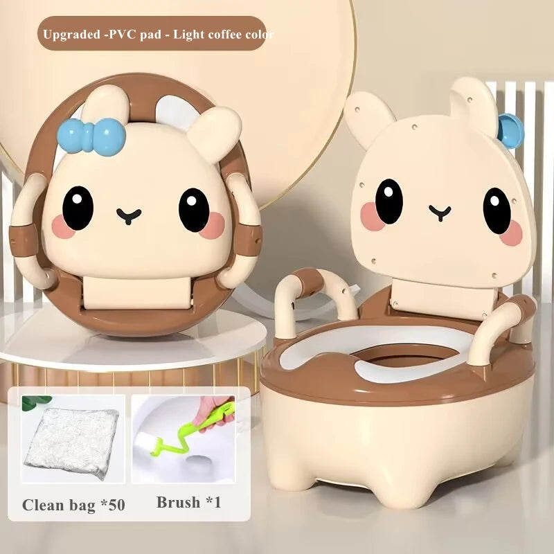 Baby Potty Seat - Portable Rabbit Toddler Toilet Trainer Stool for Kids - ZOOMNSTORE