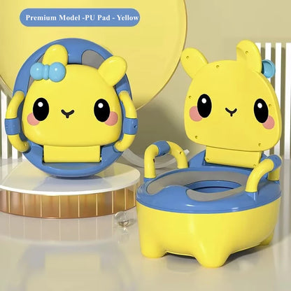 Baby Potty Seat - Portable Rabbit Toddler Toilet Trainer Stool for Kids - ZOOMNSTORE