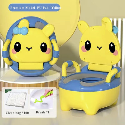 Baby Potty Seat - Portable Rabbit Toddler Toilet Trainer Stool for Kids - ZOOMNSTORE
