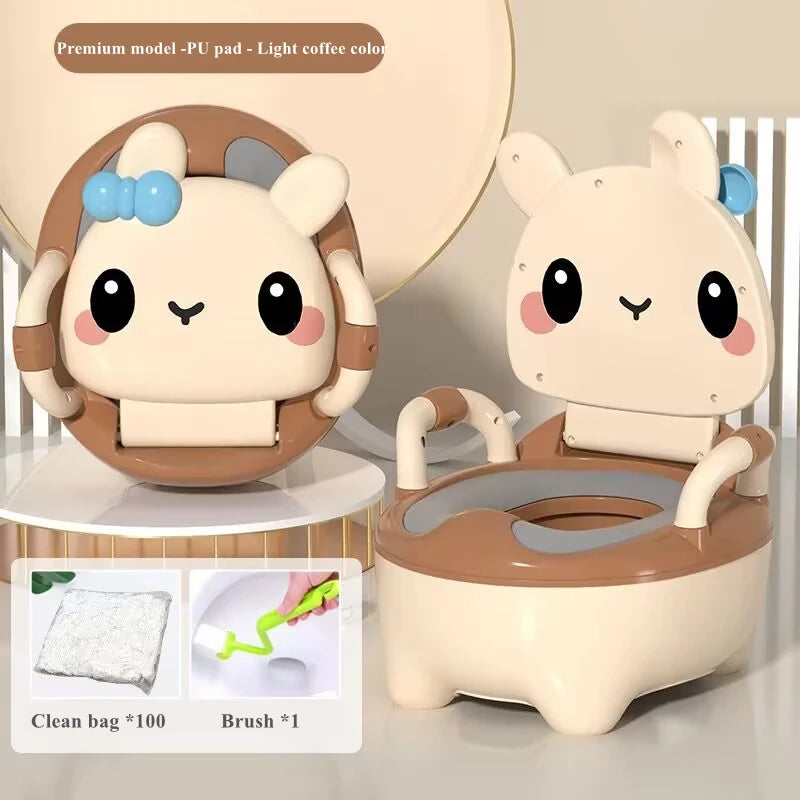 Baby Potty Seat - Portable Rabbit Toddler Toilet Trainer Stool for Kids - ZOOMNSTORE