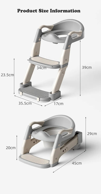 Baby Potty Training Seat - Portable Child Urinal & Kids Toilet Step Stool - ZOOMNSTORE