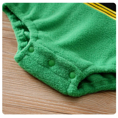 Baby Romper Cotton - Newborn Unisex Velvet Santa Elk Long Sleeve 0-18 Months - ZOOMNSTORE
