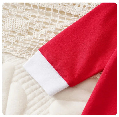 Baby Romper Cotton - Newborn Unisex Velvet Santa Elk Long Sleeve 0-18 Months - ZOOMNSTORE