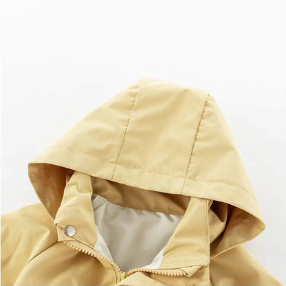 Baby Romper Jacket - Unisex Infant Jumpsuit With Hooded Zipper Closure - ZOOMNSTORE