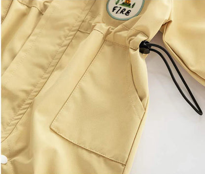Baby Romper Jacket - Unisex Infant Jumpsuit With Hooded Zipper Closure - ZOOMNSTORE