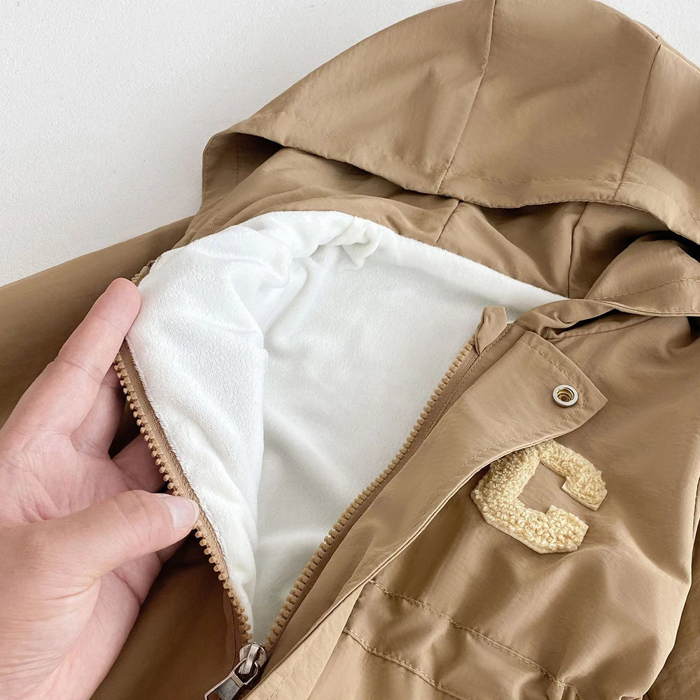 Baby Romper Jacket - Unisex Infant Jumpsuit With Hooded Zipper Closure - ZOOMNSTORE