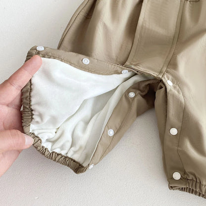 Baby Romper Jacket - Unisex Infant Jumpsuit With Hooded Zipper Closure - ZOOMNSTORE