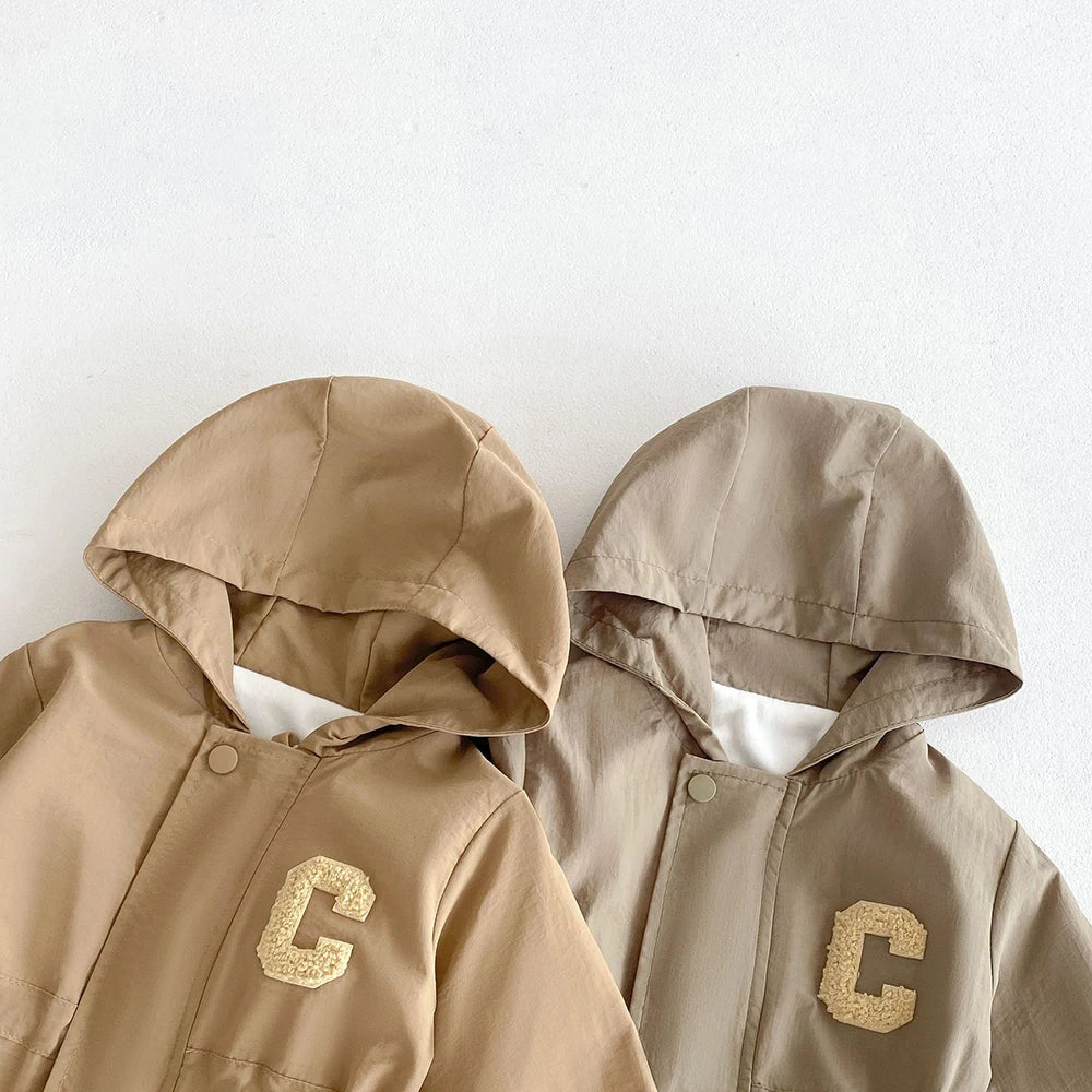 Baby Romper Jacket - Unisex Infant Jumpsuit With Hooded Zipper Closure - ZOOMNSTORE
