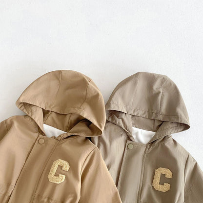 Baby Romper Jacket - Unisex Infant Jumpsuit With Hooded Zipper Closure - ZOOMNSTORE