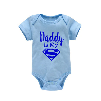 Baby Romper | Newborn Bodysuit Cotton Baby Clothes | Daddy Is My Hero Romper - ZOOMNSTORE