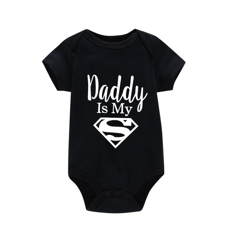 Baby Romper | Newborn Bodysuit Cotton Baby Clothes | Daddy Is My Hero Romper - ZOOMNSTORE