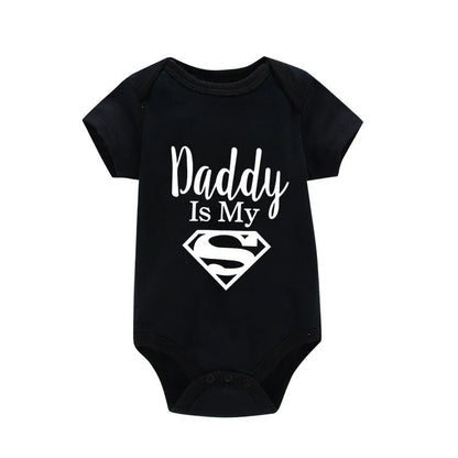 Baby Romper | Newborn Bodysuit Cotton Baby Clothes | Daddy Is My Hero Romper - ZOOMNSTORE