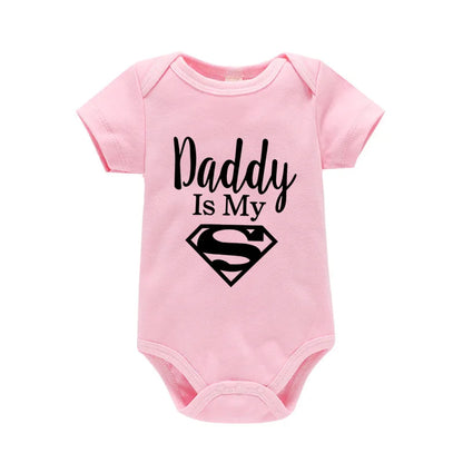 Baby Romper | Newborn Bodysuit Cotton Baby Clothes | Daddy Is My Hero Romper - ZOOMNSTORE