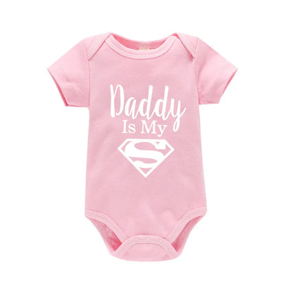 Baby Romper | Newborn Bodysuit Cotton Baby Clothes | Daddy Is My Hero Romper - ZOOMNSTORE