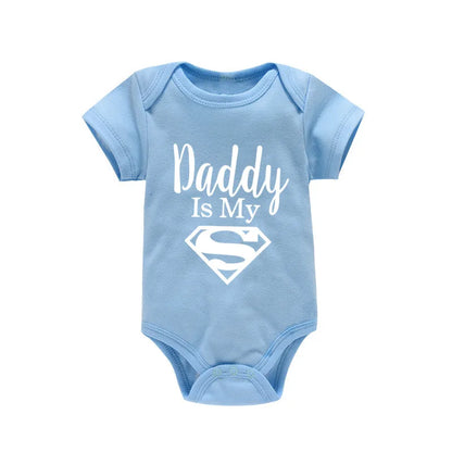 Baby Romper | Newborn Bodysuit Cotton Baby Clothes | Daddy Is My Hero Romper - ZOOMNSTORE