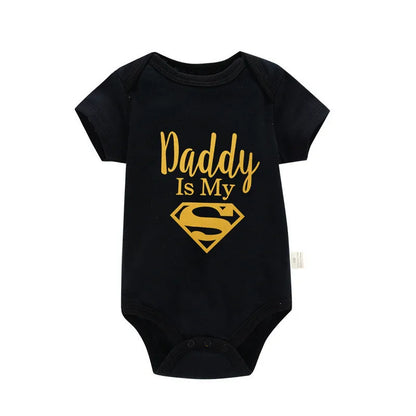 Baby Romper | Newborn Bodysuit Cotton Baby Clothes | Daddy Is My Hero Romper - ZOOMNSTORE