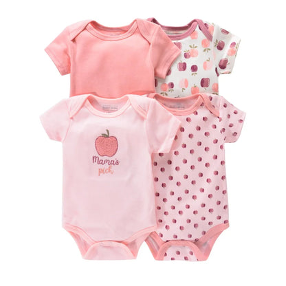 Baby Romper Onesies - Newborn Infant Bodysuit Set With Cartoon Animal Print - ZOOMNSTORE