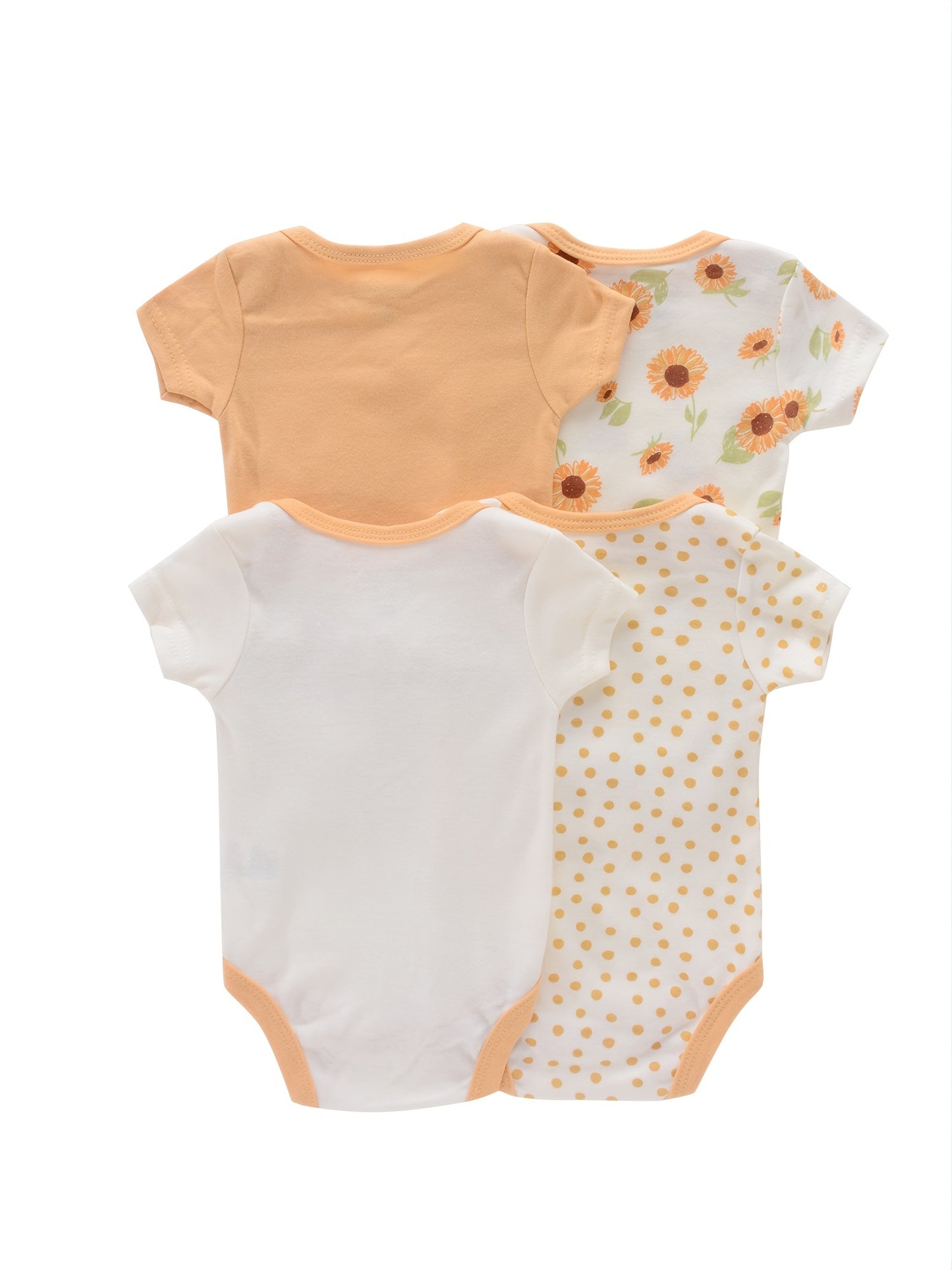 Baby Romper Onesies - Newborn Infant Bodysuit Set With Cartoon Animal Print - ZOOMNSTORE